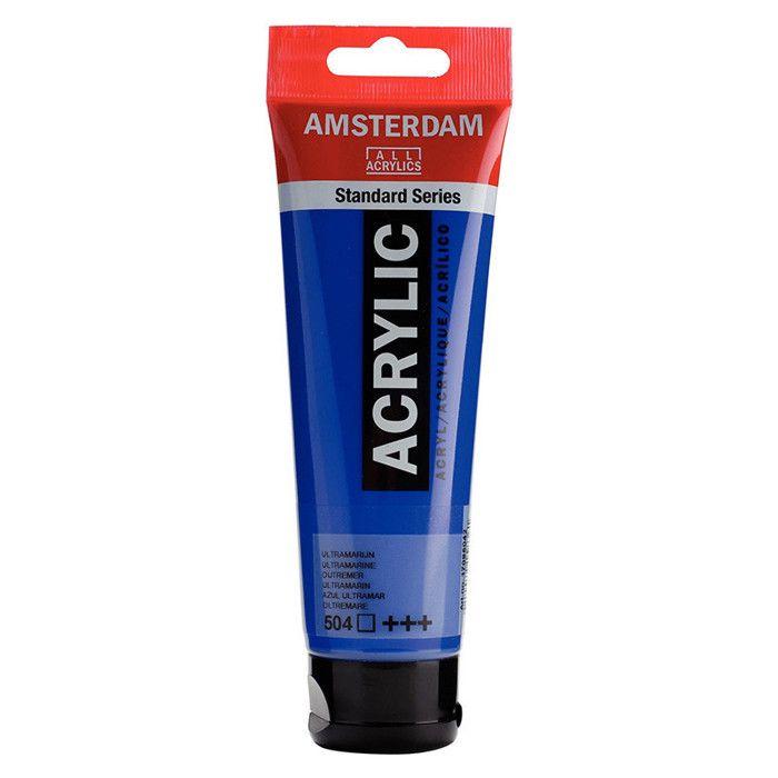 Peinture Acrylique - TALENS - Amsterdam - 120ml - Outremer Royal - 70 Couleurs Disponibles