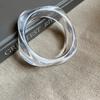 Round Resin Bangle Europe American Style Cuff Bangles Temperament Wide Open Bangle  Women