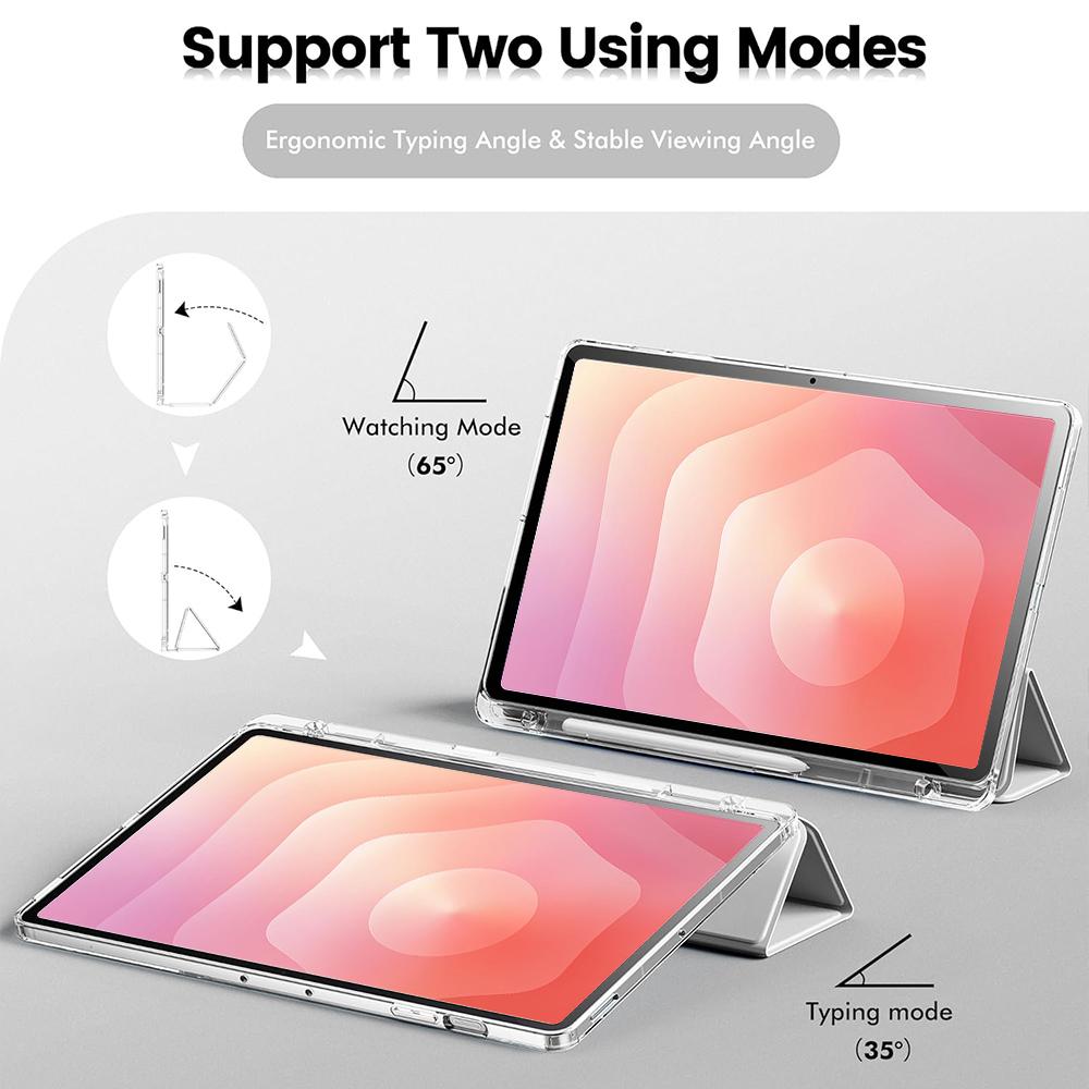 Универсальный прозрачный кристальный чехол-планшет для Xiaomi Pad 6 6Pro 5 5Pro 11 дюймов с держателем для стилуса, прозрачной задней крышкой, функцией автоматического сна/пробуждения