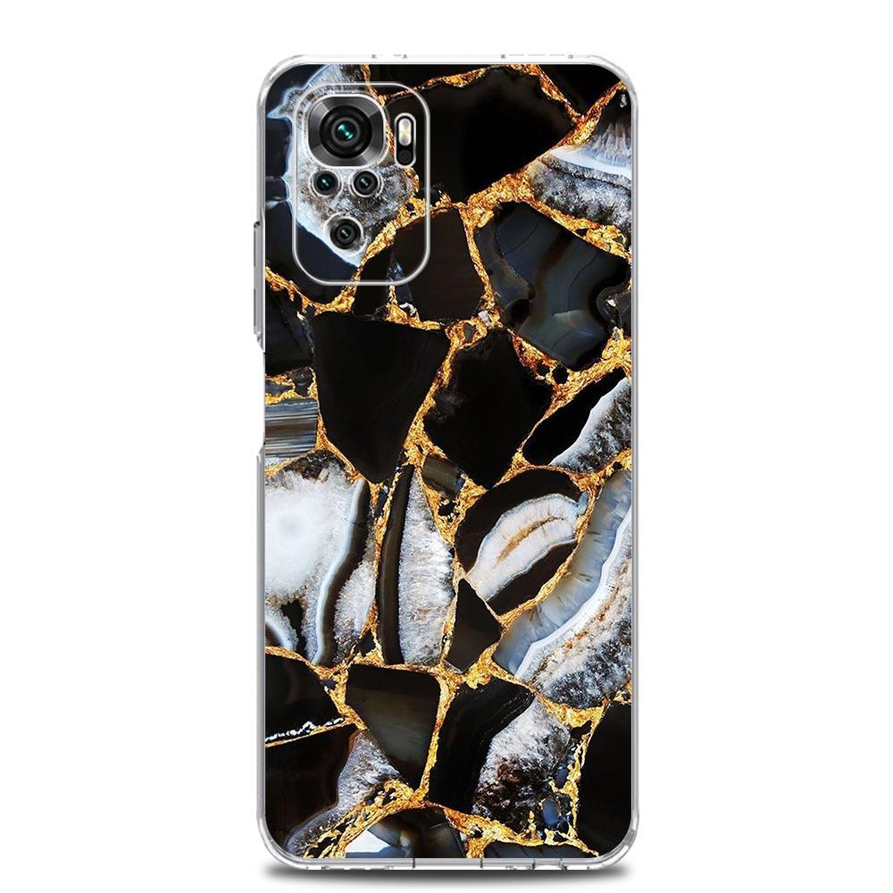 Новый квадратный прозрачный чехол для телефона Xiaomi Redmi Note 12 11 9S 9 8 10 Pro+ 7 8T 9C 9A 8A K40 игровой силиконовый чехол мраморный геометрический