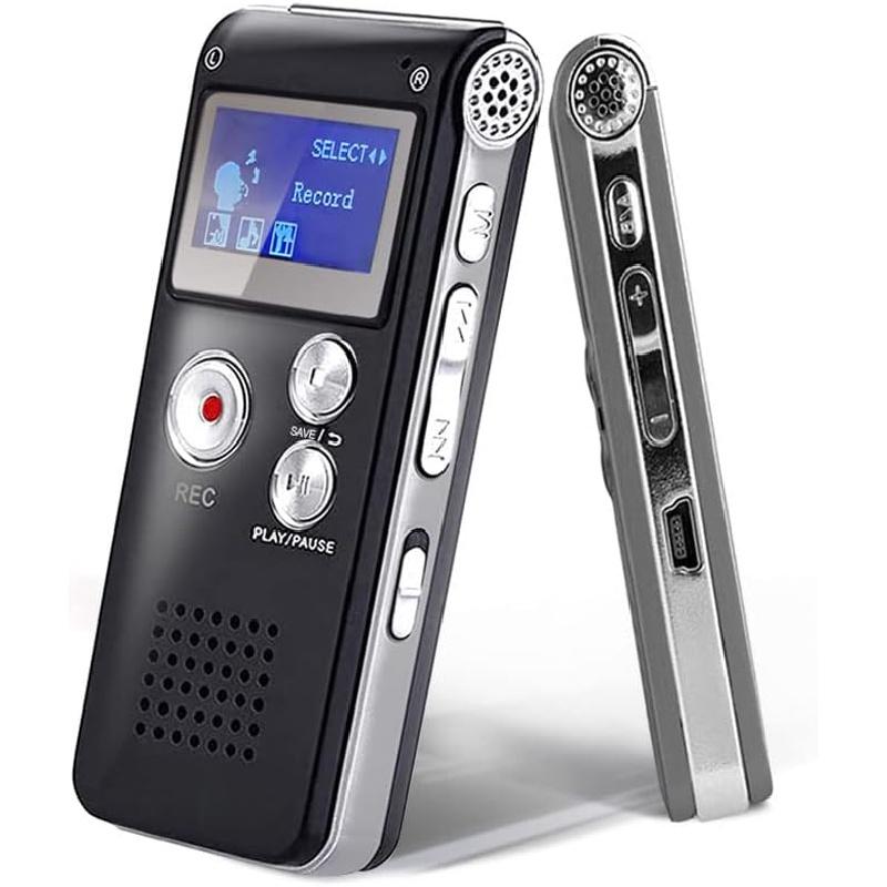 16GB Digital Voice Recorder Voice Activated Recorder with Playback 3072KBPS Upgraded Portable Tape Recorder