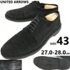UNITED ARROWS Crepe Sole Suede Leather Plain Toe Shoes Size 27.0-28.0 Black(USED)