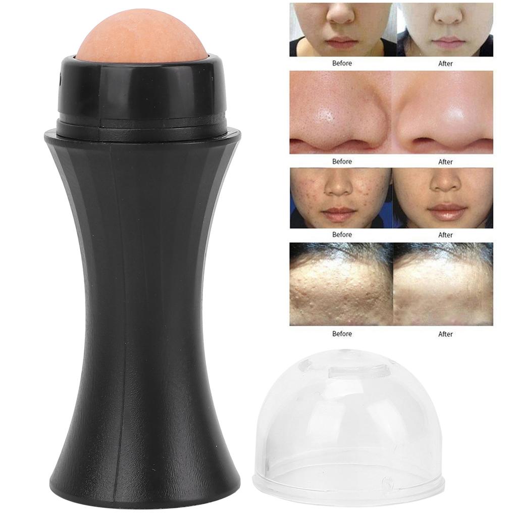 Oil?Absorbing Volcanic Face Roller Facial Skin Care Massage Mini Reusable Roller Tool
