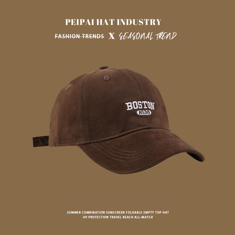 Sun hat spring and summer grinding hat men's fashion couple versatile letter cap