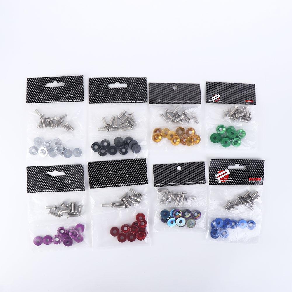 styling Car Fasteners M6 Car Modified Bolts License Plate Bolts Car Modified Washer JDM Washer