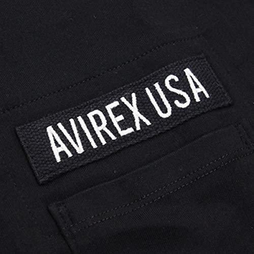 Avirex 6113328 S/S FATIGUE TEE Футболка с коротким рукавом в стиле милитари 09BLACK XL