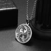 Vintage Ethnic Style Yin Yang Dragon Necklace Accessories Stainless Steel Pendant Men Personalized Necklace Accessories