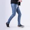 Мужские Эластичные Модные Тонкие Однотонные Кожаные (ПУ) Длинные Брюки Slim Fit