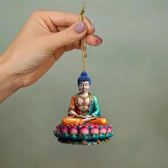 2D Акриловое украшение Иисус Христос Подвесной декор на зеркало заднего вида автомобиля Религиозный подарок для христиан Ретро Аксессуары для веры