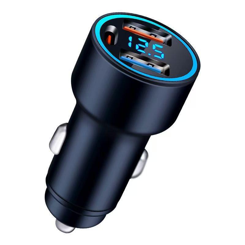 Сверхбыстрое 1-3-портовое автомобильное зарядное устройство с USB-интерфейсом для телефонов