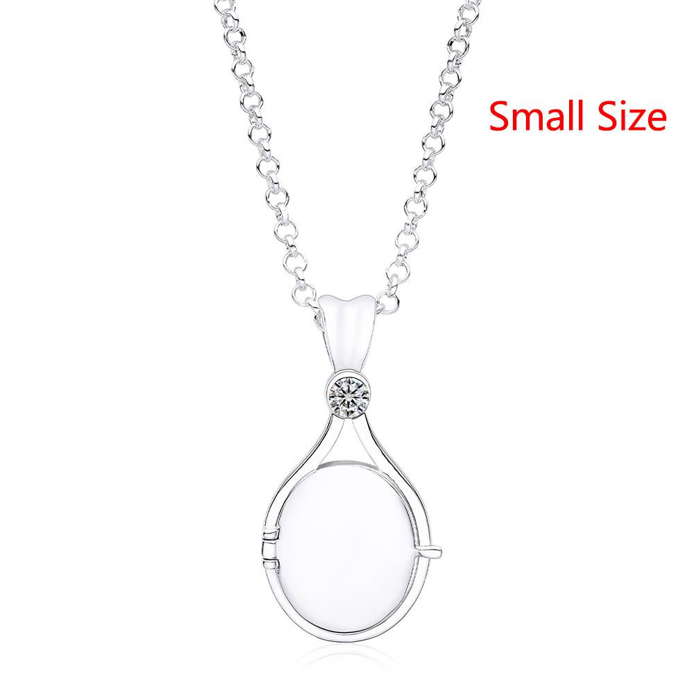 H2o Openable Metal Shell Pendant Necklace Silver Color with Crystal Mermaid Tv Movies Jewelry for Women Girls Cute Necklaces