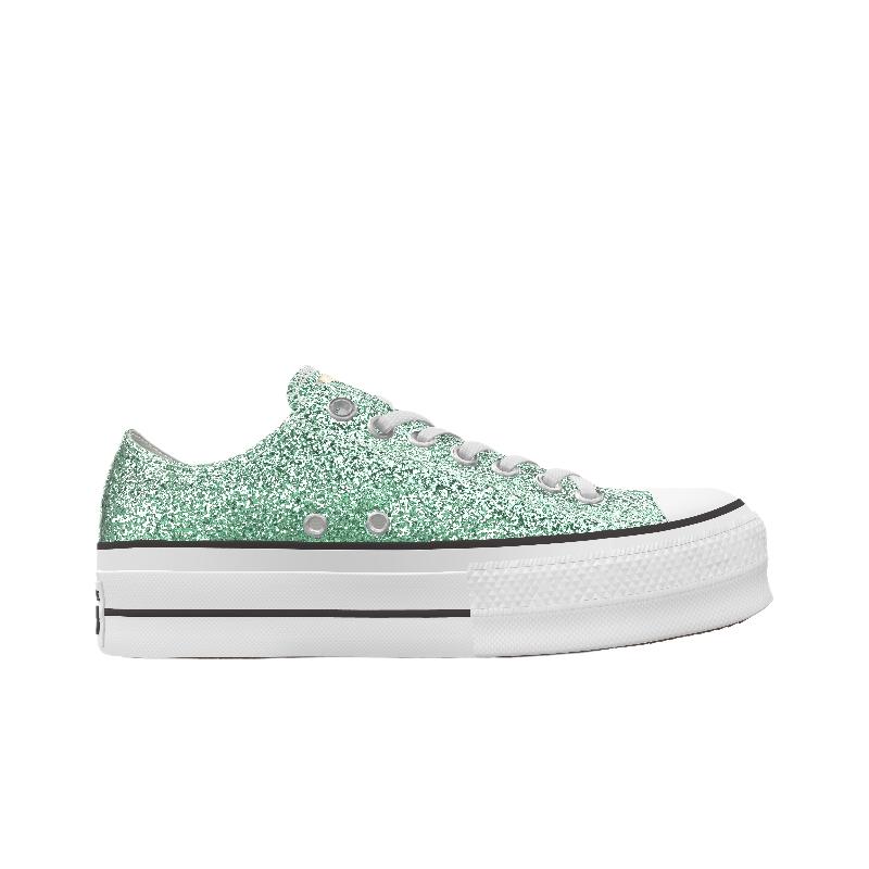 Converse Chuck Taylor All Star Lift Platform Low Glitter By You кроссовки унисекс многоцветные A12076C