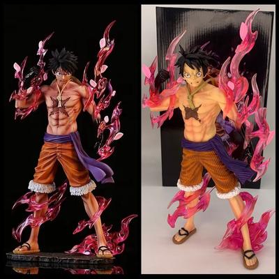 ONE PIECE GK вторая передача, небесная роспись, текущая вишня, Луффи, полная форма, Луффи из команды Соломенной Шляпы, фигурка в коробке