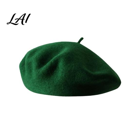 Casual Street Leisure Wear Women French Beret Hat Wool Blend Artist Retro Warm Gift for Her Painter Cap Solid Color Cozy Autumn Winter Elegant