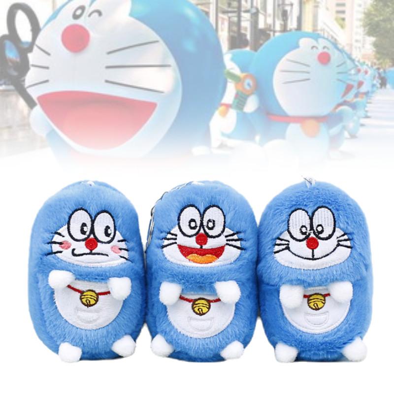 Adorable Cute Plush Doraemon Keychain Soft Toy Bag Charm Stuffed Animal Doll
