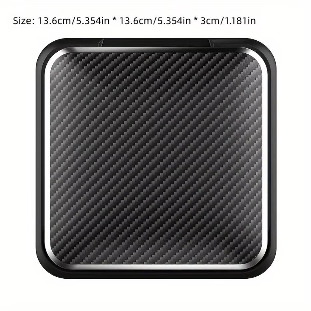 Carbon Fiber Finish Phone Mount Bracket Anti-Slip Pad Dashboard Phone Mount Car Accessories