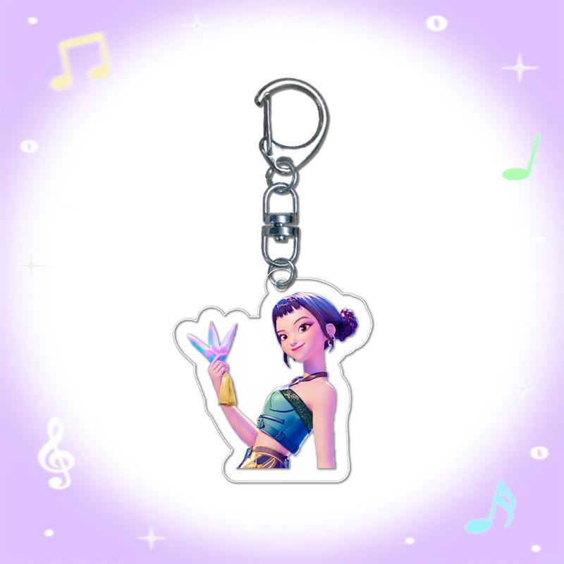Cartoon Animation Movie Transparent Acrylic Pendant KPOP Girl Group Schoolbag Accessories Exquisite Gift Pendant
