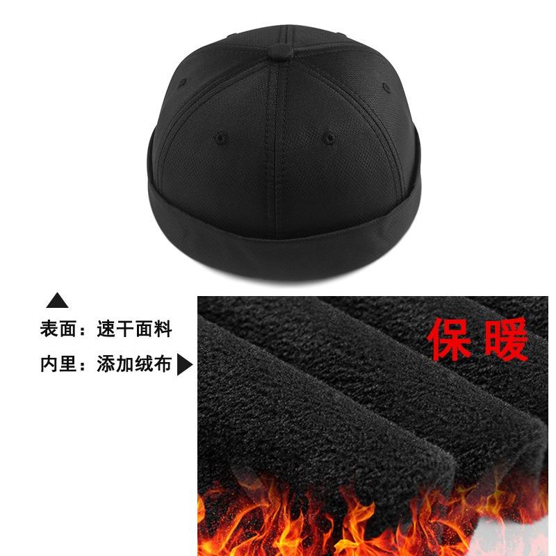 Шапка мужская зимняя большой окружности головы меховая шапка-дыня без полей большая осенне-зимняя бархатная