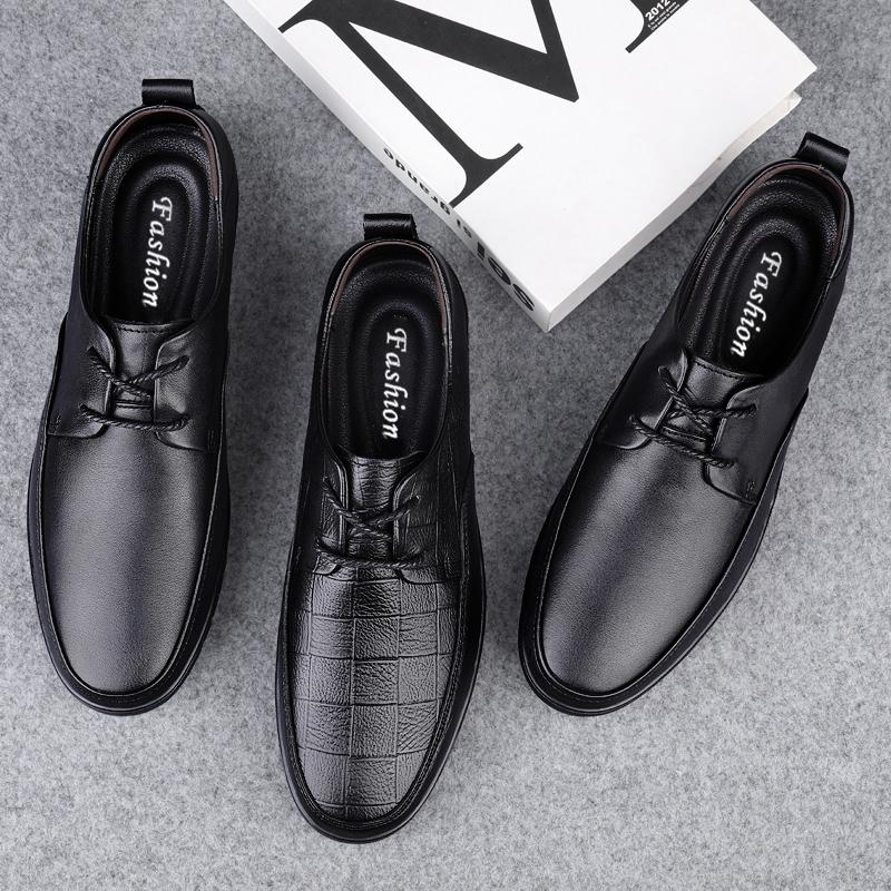 Fashion Men Casual Summer Oxfords Shoes 2024 Classic Male Casual Shoes Men Genuine Leather Fashion Business Shoes Lace-Up for Men Shoes