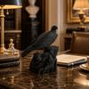 Home Decoration Simulation Crow Model Seagull Bird Ornaments Craft Crow Statue  Gift