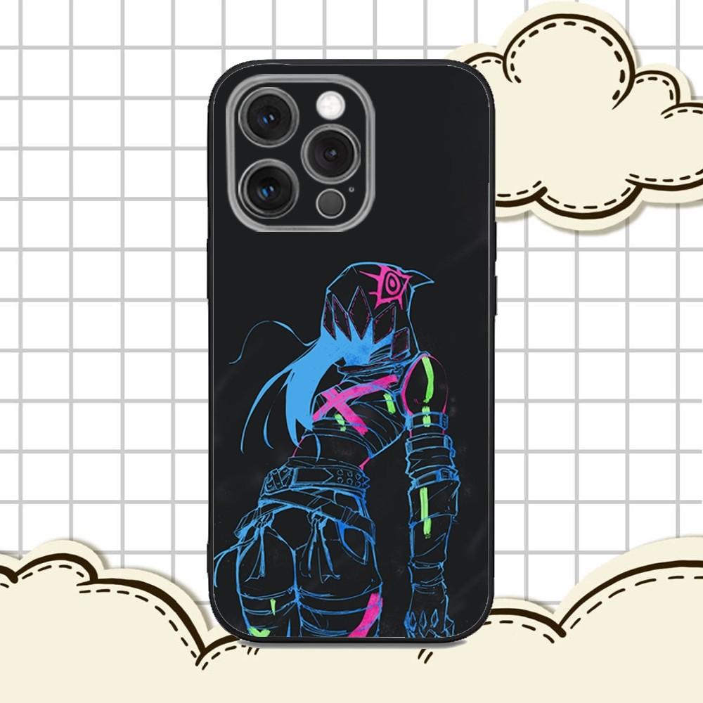 Чехол для телефона J-Jinx A-Arcane для iPhone 16e, 16, 15, 14, 13, 12, 11, Pro, X, XS, Max, XR, Plus, Mini, Мягкий черный чехол