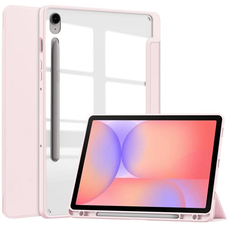 Чехол с держателем для стилуса для Samsung Galaxy Tab S10 Lite S7 S8 S9 FE Plus 12.4 13.1 A11 A9 Plus 11 8.7 S6 Lite10.4 A8 10.5 Funda