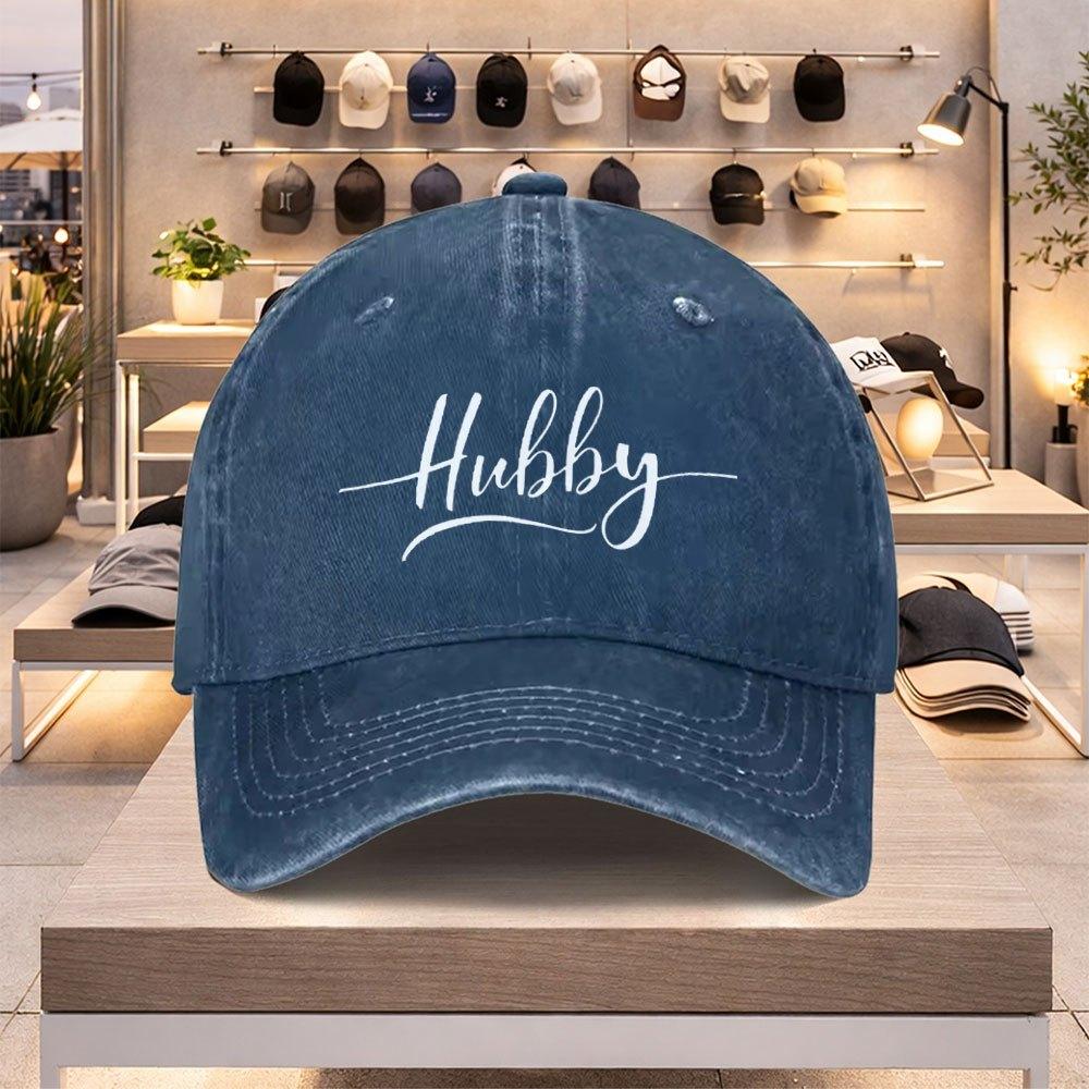 Hubby Baseball Cap Lightweight Adjustable Unisex Spring Summer Valentines Day Party Hat