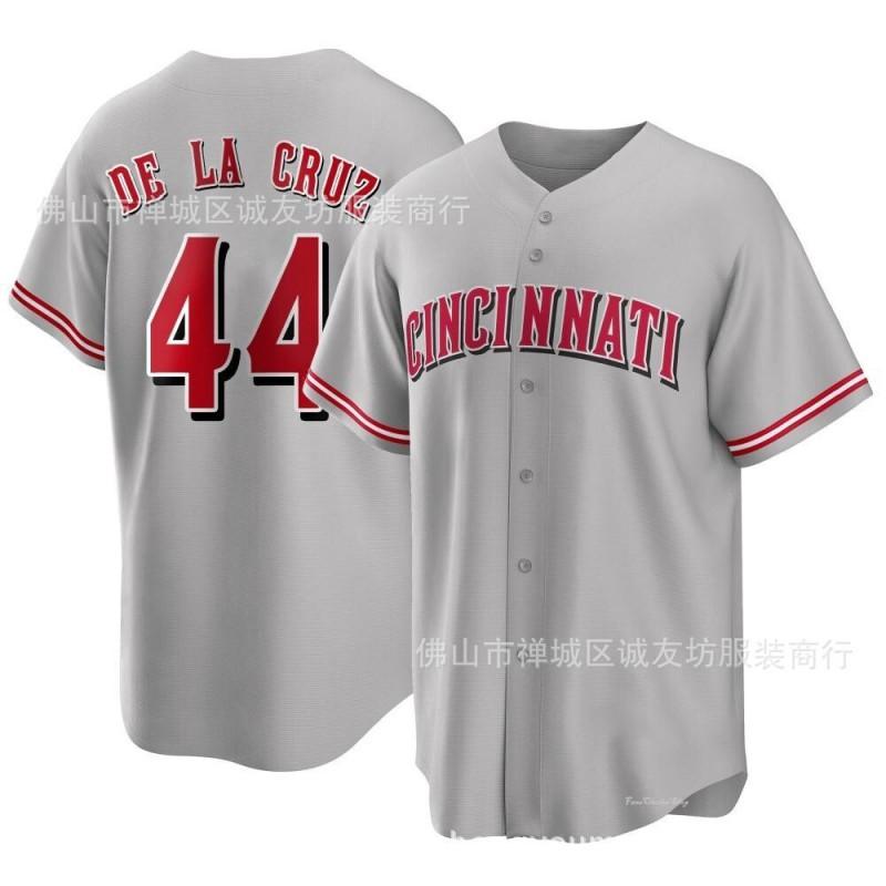 Cincinnati Reds 44 Gray Fan Baseball Jersey Unisex Sport Top Fall Winter