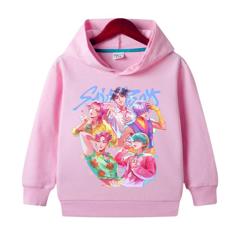 K-pop Толстовки Охотник на демонов для девочек и мальчиков Аниме Руми Мира Зои Свитшот Детский Весенне-осенний Пуловер с Длинными Рукавами Детская Одежда