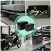 PerldVerge Toolbox, Black, Ammo Box, Set of 2, Storage, Tool Box, Work, Home, Camping, Waterproof, Car, with Lid, Resin