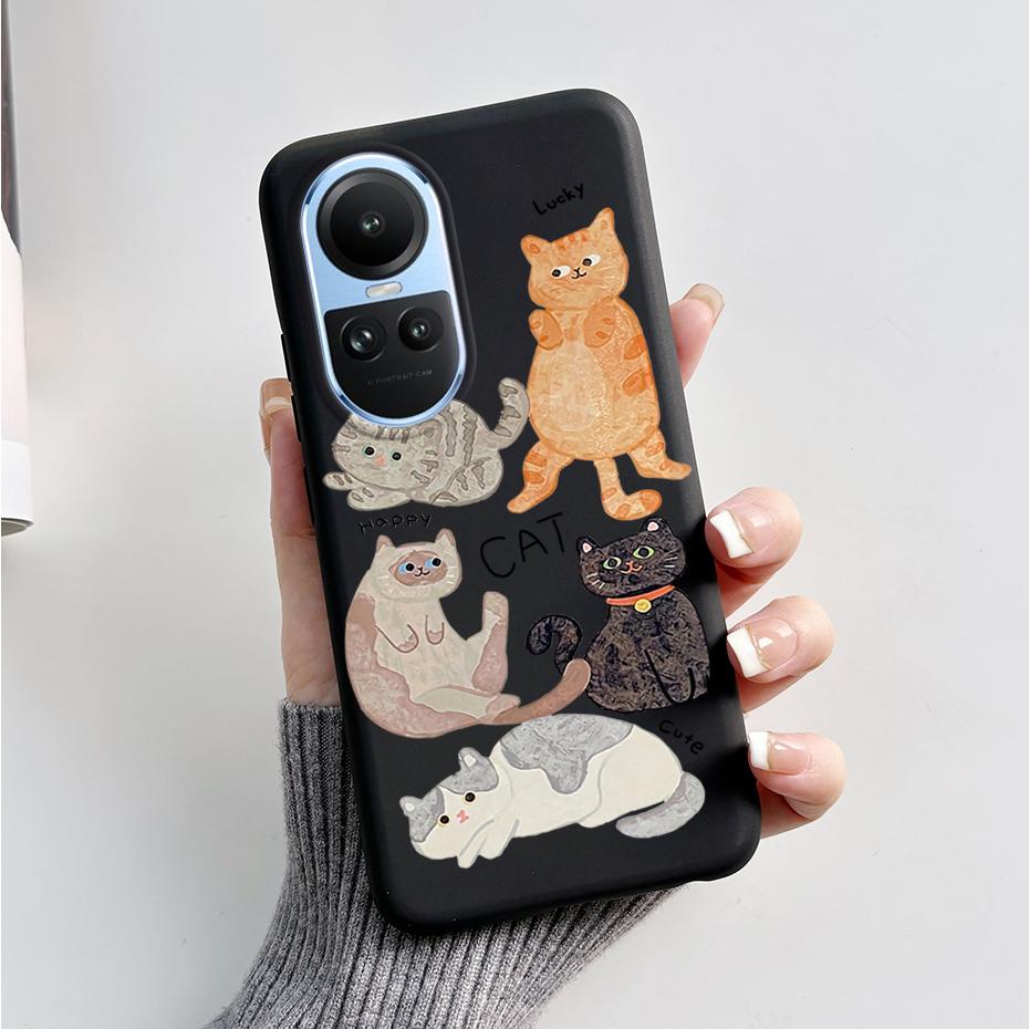 Чехол для OPPO Reno 10 5G CPH2531 Стильный узор Мягкий силиконовый чехол для телефона Oppo Reno10 Pro Global 2023 CPH2525 Задняя крышка