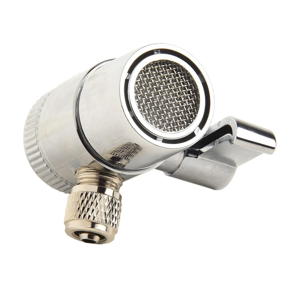 Above Counter Water Filter Faucet Diverter Valve Faucet Splitter Silver Sink Faucet Diverter Valve Water Filter Metal Tube O