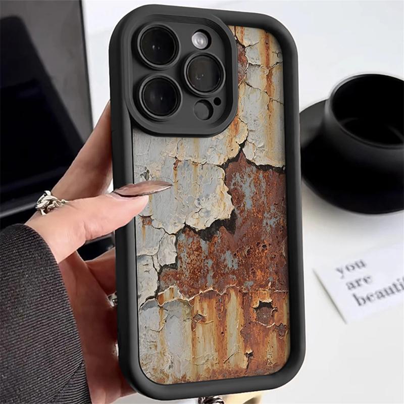 Ретро-чехол из ржавого железа для Samsung S24 S23 S22 Ultra Plus S21 A55 A54 A53 A52 A25 A15 A14 5G, мягкая противоударная крышка