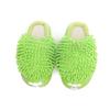 Novelty Washable Home Slippers Women's Winter Fluff Green House Slides Keep Warm Indoor Slippers Woman New Designer Furry Mules