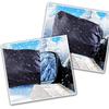 1/2Pcs Car Windshield/Rearview Mirror Cover for Ice and Snow Oxford Fabric Winter Auto Snow Shield Windshield Protector for Ice Removal Anti-UV