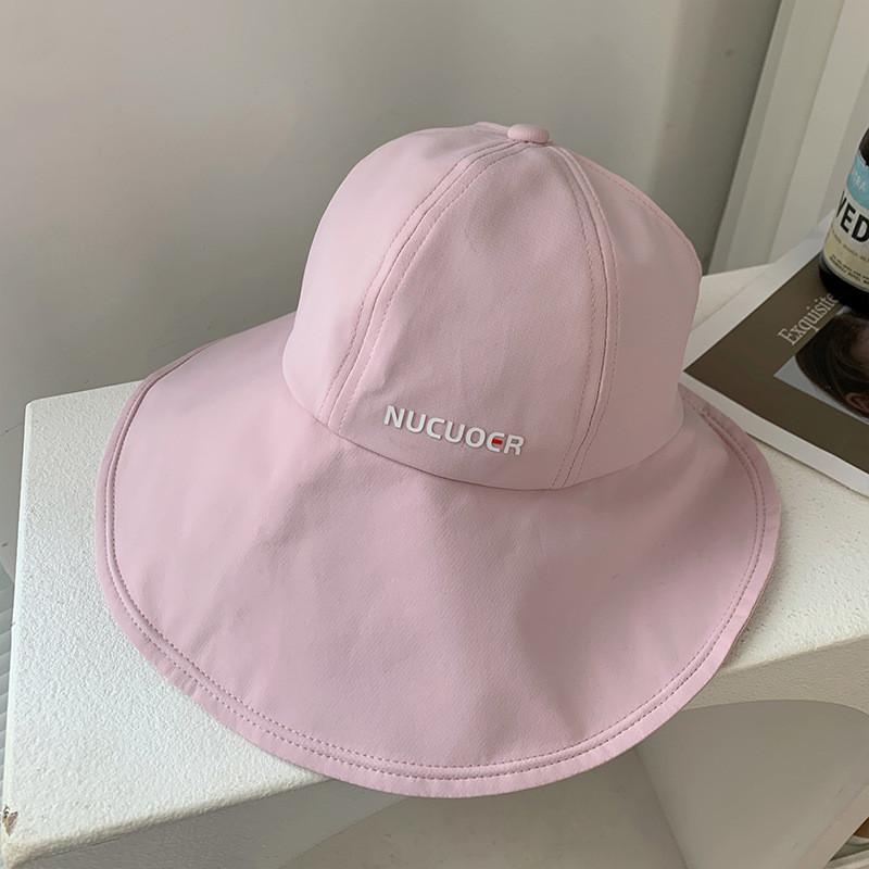 Летняя Стильная Шляпа с Широкими Полями для Женщин Защита от УФ-лучей Дизайн Кепки с Хвостом Складная