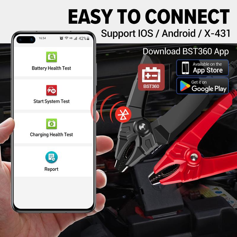 LAUNCH BST360 12V Car Battery Tester Automotive Cranking Charging Scanner Tools for CRP919E BT/PRO ELITE/PRO V5.0/PRO3S+ V5.0...