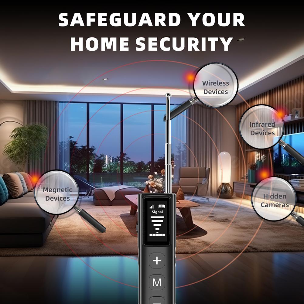 Multi-Functional Wireless Detector With Electronic Screen Anti-Theft Signal Magnet Infrared Detector Portable Flashlight
