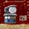 Girlcult/Gouqi Materia Medica Series 8-Color Eyeshadow Palette: Blue Smoked, Matte, Pearlescent with Miao Witch Highlight