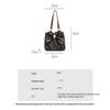 Vintage Bow Women Underarm Bag Aesthetic Dot Print All Match Lady Shoulder Bag Trendy Streetwear Casual Handbag