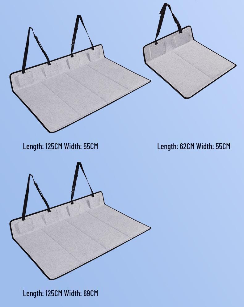 Матрас для путешествий в автодоме с подголовником для багажника и заднего сиденья автомобиля