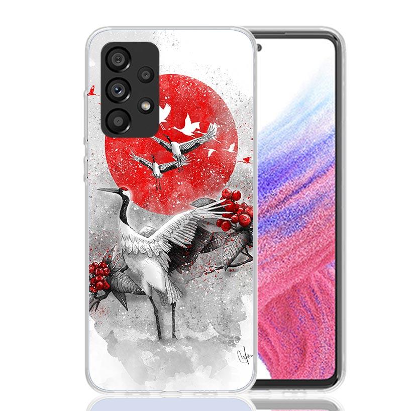 Японский паб Волна Аниме Прибыло Чехол для телефона Для Samsung Galaxy A13 A14 A15 A16 A17 A53 A54 A55 A56 A33 A34 A35 A36 A23 A24 A25 A2