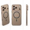 Магнитный металлический каркас Чехол для телефона для iPhone 18 Pro Max 16 ПК Задняя панель Пленочная крышка для объектива