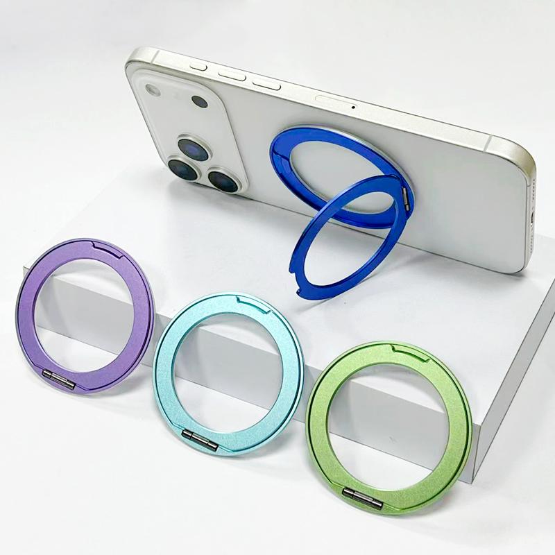 Magnetic Ring Holder Stand for Magsafe Iphone 17 Pro Max 17E 16E 16 Plus 15 14 13 12 11 Xs Mag Safe 360 Degree Rotating Bracket Phone Case Accessories