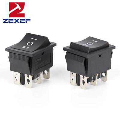2 шт. Тумблер 6 контактов 3 положения ВКЛ/Выкл/ВКЛ AC 20A/125V 16A/250V DPDT Автомобильный Лодочный Черный Переключатель