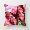 Colorful Butterflies And Flowers Pillowcase Pattern Cushion Cover Suitable For Sofa Bedroom Car Pillow Cover