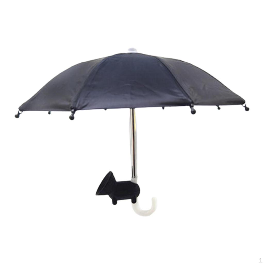 Mobile Phone Umbrella Stand, with Suction Cup Mount Durable Material Adjustable Outdoor Lightweight