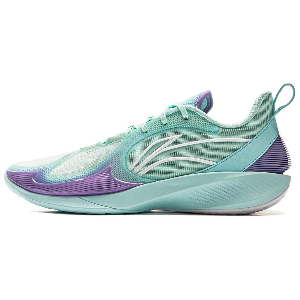Баскетбольные кроссовки Li Ning Speed 2V2 Мужские Низкие Плавающий Зеленый Небесно-Голубой ABPV003-7