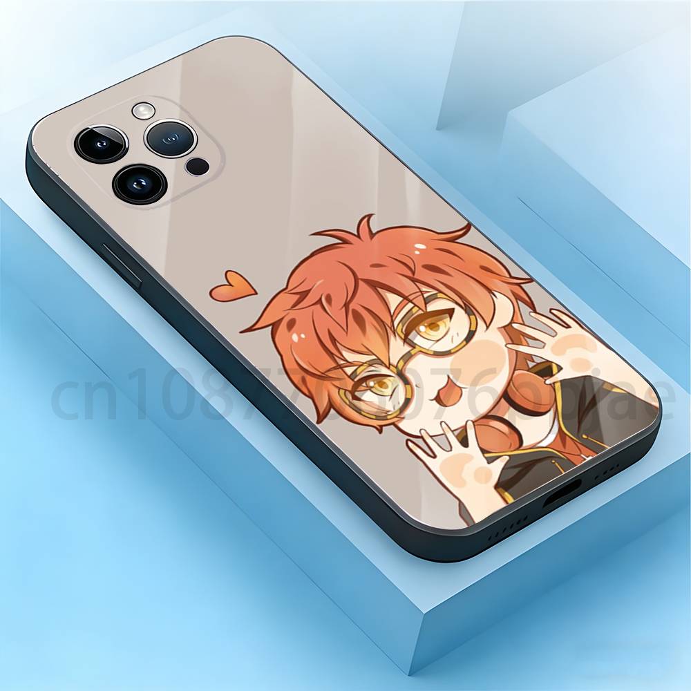Mystic Messenger Phone Case For iPhone 17,16,15,14,13,12,11,XR,Pro,Max,Plus,mini, Silicone Black Cover