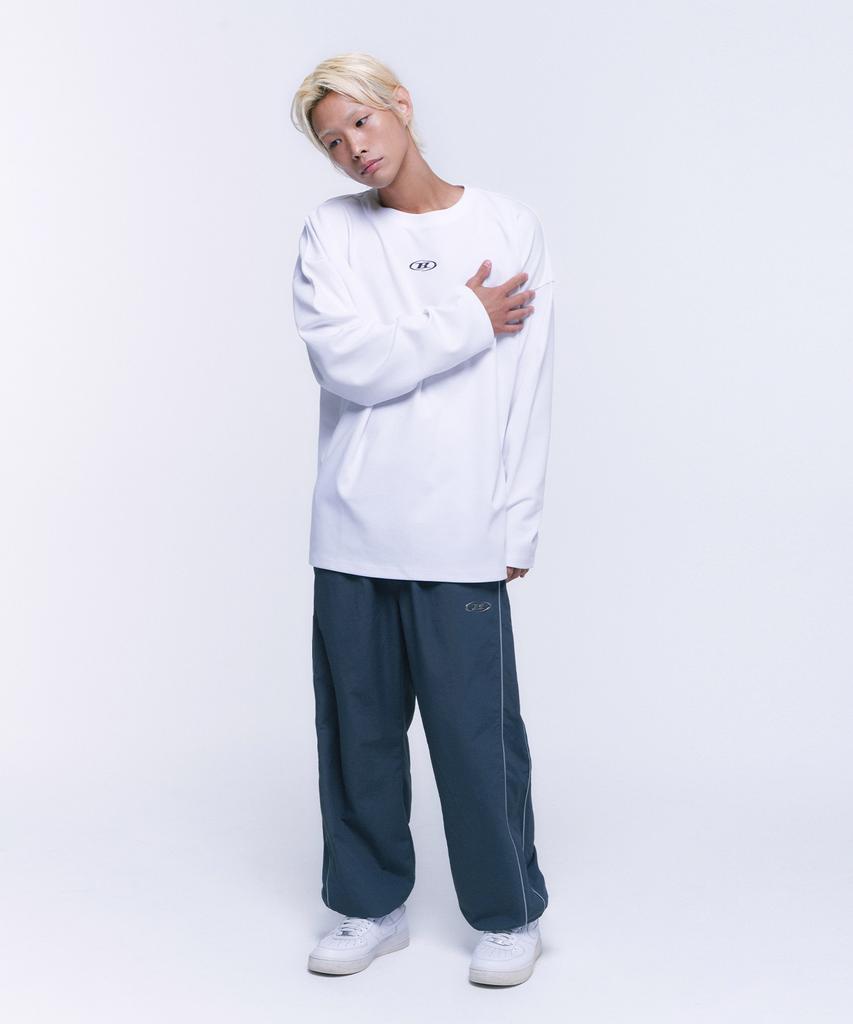 BORN TO WIN Silver B Over Fit Longsleeve [White]